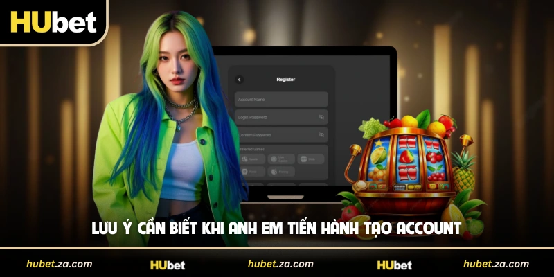 Lưu ý cần biết khi anh em tiến hành tạo account